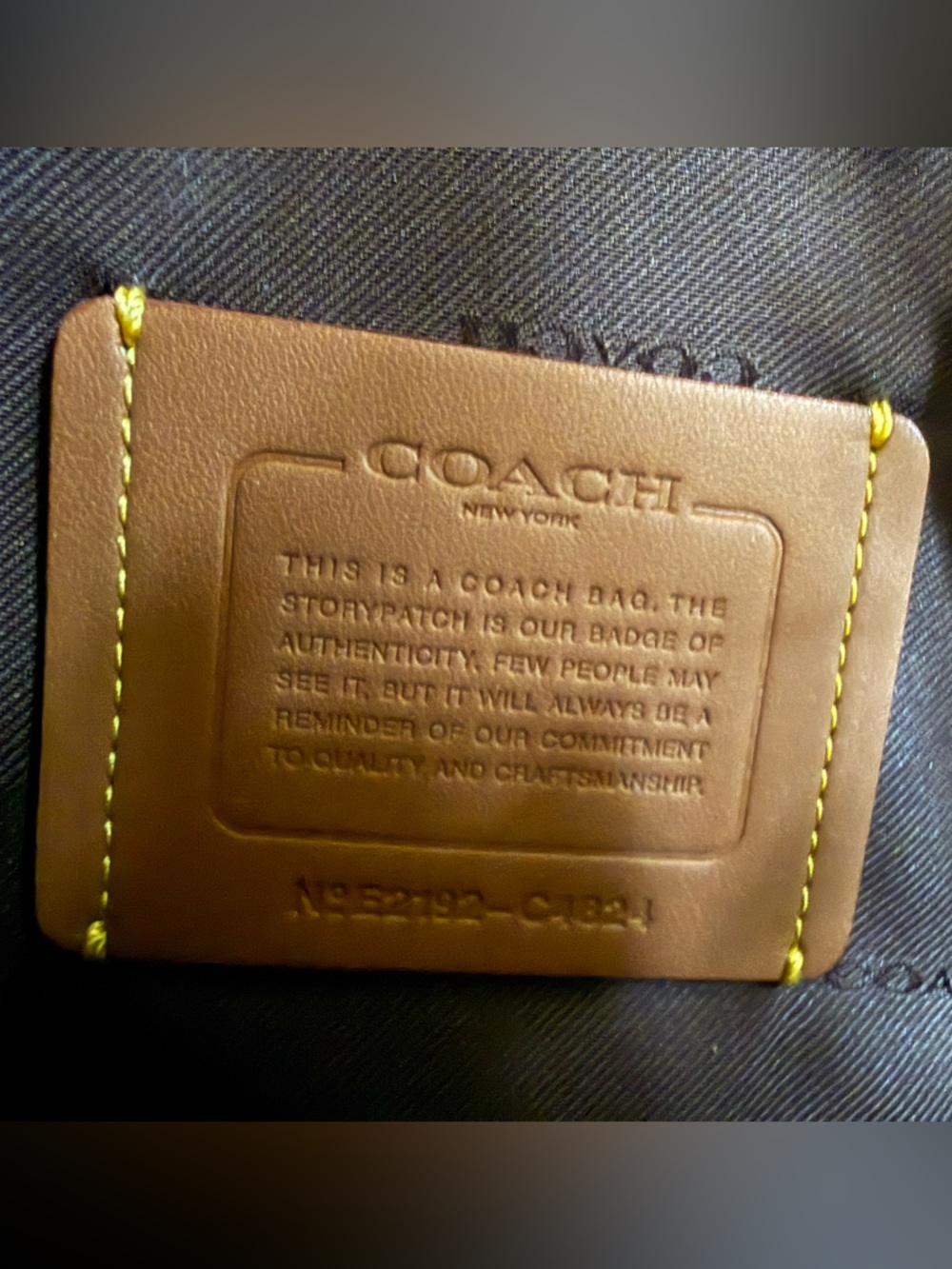 Coach Black Pebble Leather Shoulder Bag with Gold Hardware - Picture 4 of 4